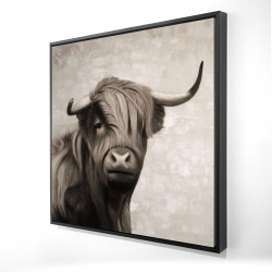 Highland cattle sepia