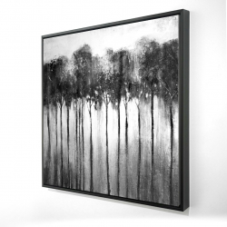 Abstract forest black and white