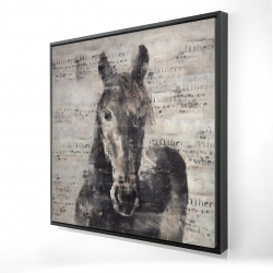 Abstract horse with typography