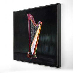 Colorful realistic harp