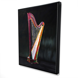 Colorful realistic harp