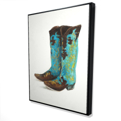 Blue cowboy boots