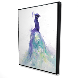 Abstract peacock in watercolor