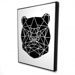 Geometric bear head