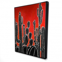 Black tall cactus