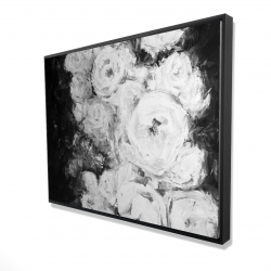 Jardin de roses monochrome