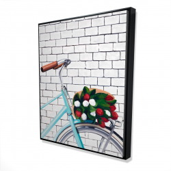 Bicyclette avec bouquet de tulipes