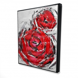 Abstract red roses