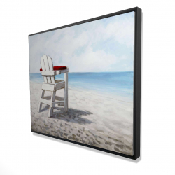 Chaise de plage blanche