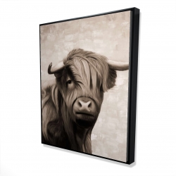 Highland cattle sepia