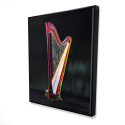 Colorful realistic harp