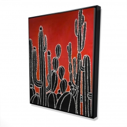 Black tall cactus