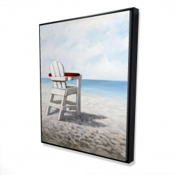 Chaise de plage blanche