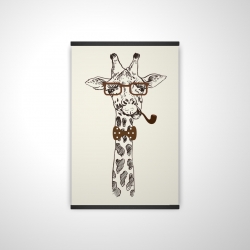 Drôle de girafe avec pipe