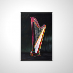 Colorful realistic harp