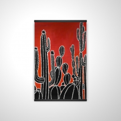 Black tall cactus