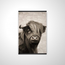 Highland cattle sepia