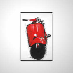 Red italian scooter