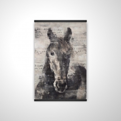 Abstract horse with typography