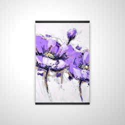 Purple anemone flowers