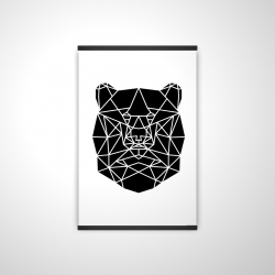 Geometric bear head