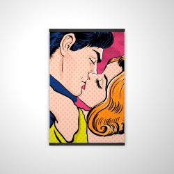 Pop art style couple