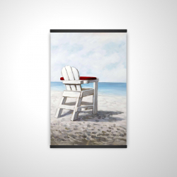 Chaise de plage blanche