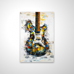 Guitare colorée abstraite