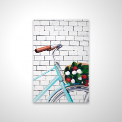 Bicyclette avec bouquet de tulipes