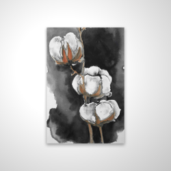 Watercolor cotton flowers