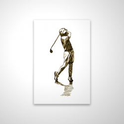 Illustration of a golfer