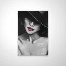 Mysterious red lips lady