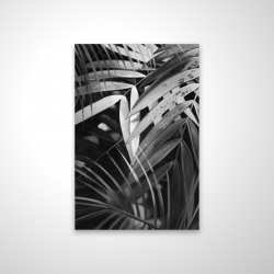 Feuilles tropicales monochrome