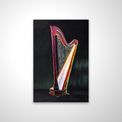 Colorful realistic harp