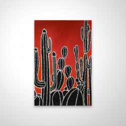 Black tall cactus