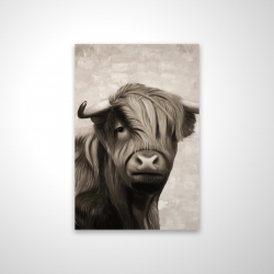 Highland cattle sepia