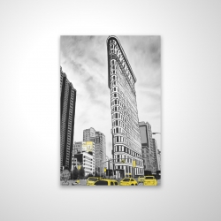 Outline of flatiron building to new-york