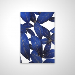  feuilles bleues abstraites et modernes