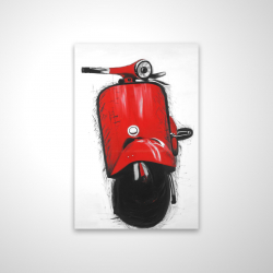 Red italian scooter