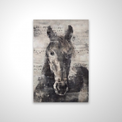 Abstract horse with typography