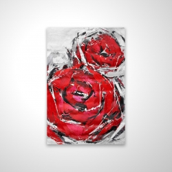 Abstract red roses