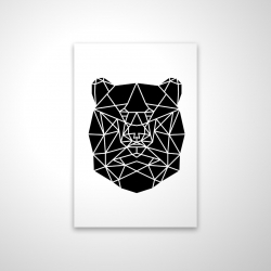 Geometric bear head