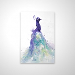 Abstract peacock in watercolor