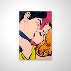 Pop art style couple