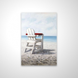 Chaise de plage blanche