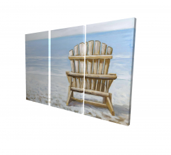 Chaise de plage en bois