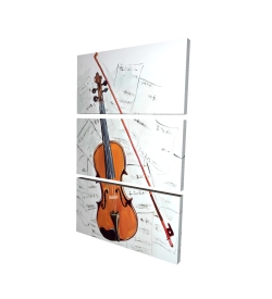 Violin on music sheet