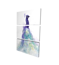 Abstract peacock in watercolor