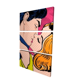 Pop art style couple