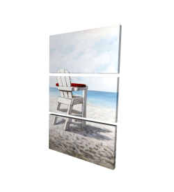 Chaise de plage blanche